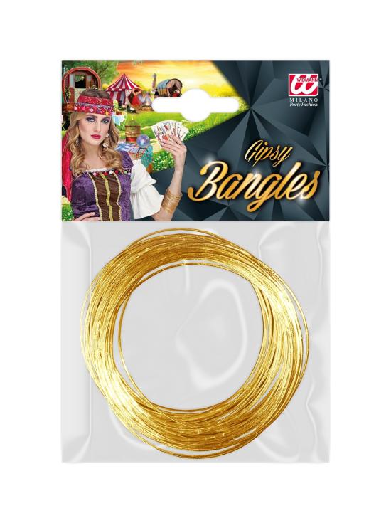 Pulseiras de ouro estilo cigano – Conjunto de 40 | Widmann 2983B