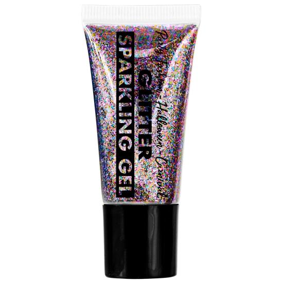 Glitter colorido em tubo dispensador de gel 25 ml