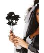 Buquê de rosas pretas e vermelhas para Halloween