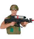 Rifle de Jato de Água (72 cm) - Arma de Brinquedo para Festas de Verão e Formaturas - Ideal para Aniversários e Despedidas de Solteiro - Crianças e Adultos - Preto e Prata