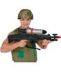 Rifle de Jato de Água (72 cm) - Arma de Brinquedo para Festas de Verão e Formaturas - Ideal para Aniversários e Despedidas de Solteiro - Crianças e Adultos - Preto e Prata