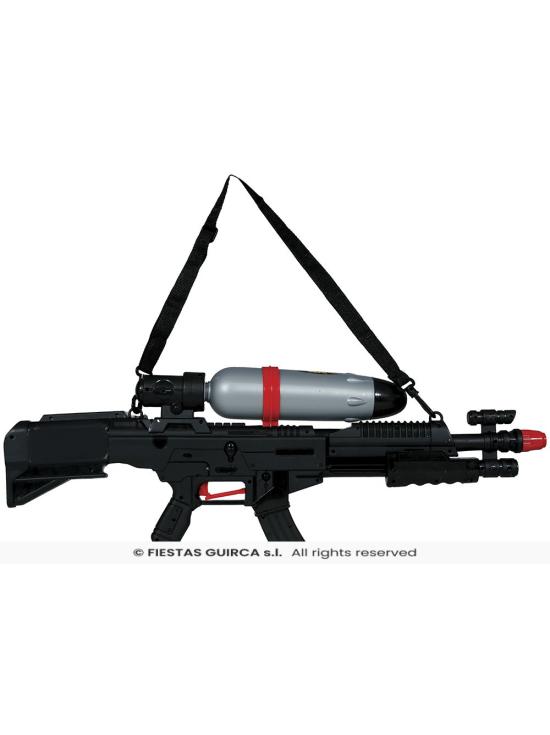 Rifle de Jato de Água (72 cm) - Arma de Brinquedo para Festas de Verão e Formaturas - Ideal para Aniversários e Despedidas de Solteiro - Crianças e Adultos - Preto e Prata