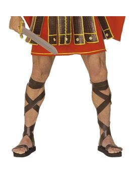 Sandálias romanas de couro Simil.