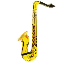 Saxofone Insuflável Dourado 60 cms