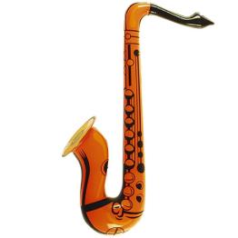 Saxofone Insuflável Laranja 60 cms