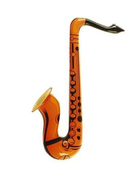 Saxofone Insuflável Laranja 60 cms