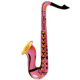 Saxofone inflável rosa 60 cms