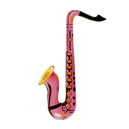 Saxofone inflável rosa 60 cms