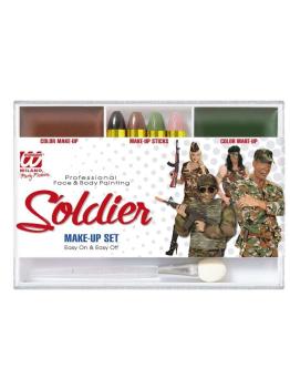 Conjunto de maquiagem camuflada Soldados