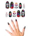 Conjunto de 10 Unhas Catrina com Adesivo
