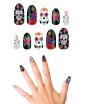 Conjunto de 10 Unhas Catrina com Adesivo