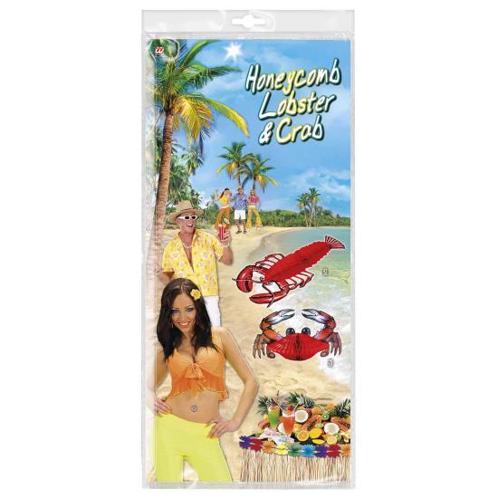 Conjunto 2 unidades de Caranguejo e Lagosta