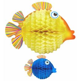Conjunto de 2 peixes balão 33 cms