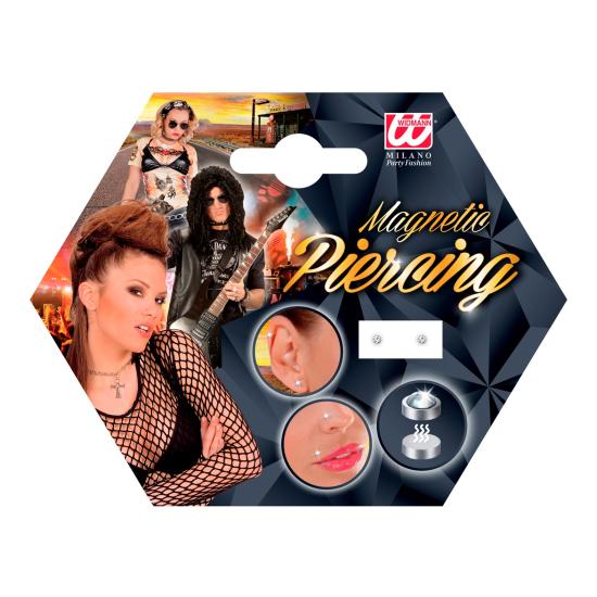 Conjunto de 2 Piercings Magnéticos Widmann – Prata