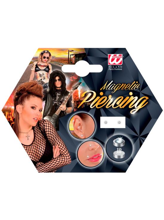 Conjunto de 2 Piercings Magnéticos Widmann – Prata