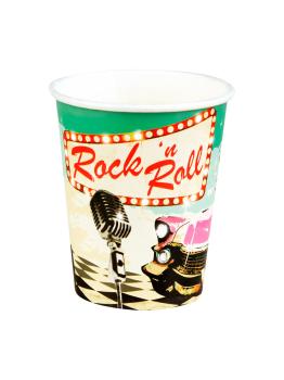 Conjunto de 6 copos de graxa Rock 'n Roll