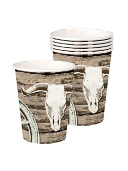 Conjunto de 6 copos Wild West 25 cl