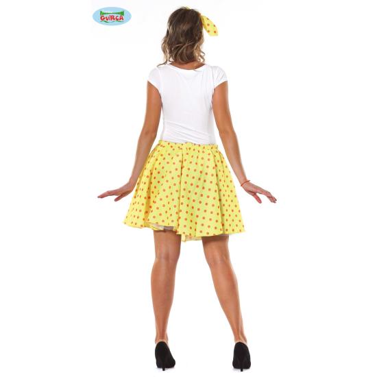 Conjunto Adulto Pin Up Saia Amarela Tamanho 42-44 Conjunto Adulto Pin Up Saia Amarela Tamanho 42-44
