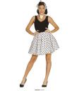 Conjunto Adulto Pin Up Saia Branca