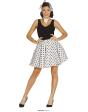 Conjunto Adulto Pin Up Saia Branca