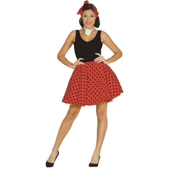 Conjunto Adulto Pin Up Saia Roja Tamanho 42-44 Conjunto Adulto Pin Up Saia Roja Tamanho 42-44