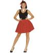 Conjunto Adulto Pin Up Saia Roja Tamanho 42-44