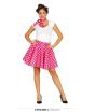 Conjunto Pin Up Adulto Saia Rosa
