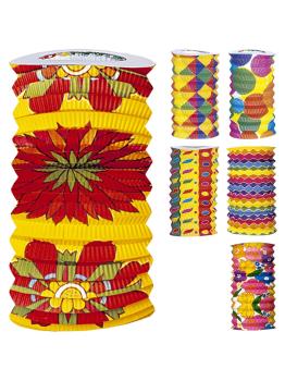 Conjunto de 2 lanternas de papel de parede havaianas.