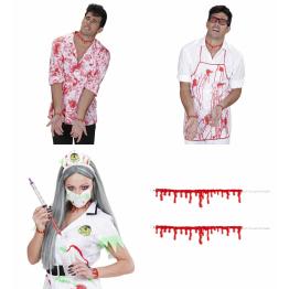 Conjunto de pulseiras de sangue para fantasias