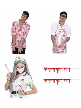 Conjunto de pulseiras de sangue para fantasias