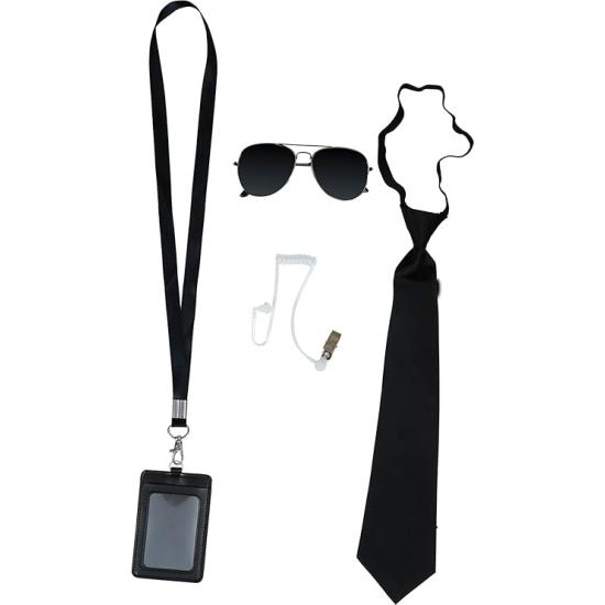 Conjunto de acessórios policiais de 4 peças