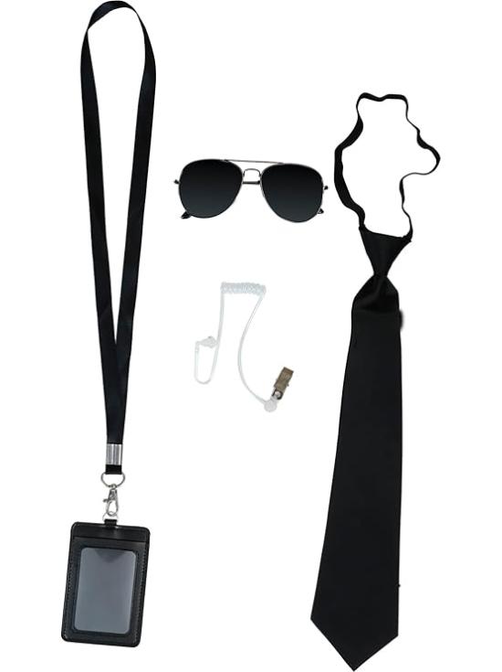 Conjunto de acessórios policiais de 4 peças