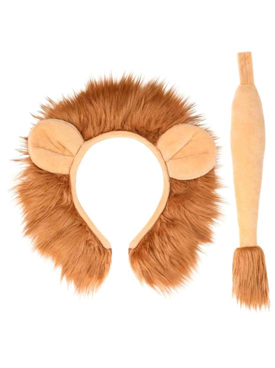 Conjunto de animais leões