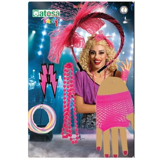 Conjunto de Flúor dos anos 80 7 peças