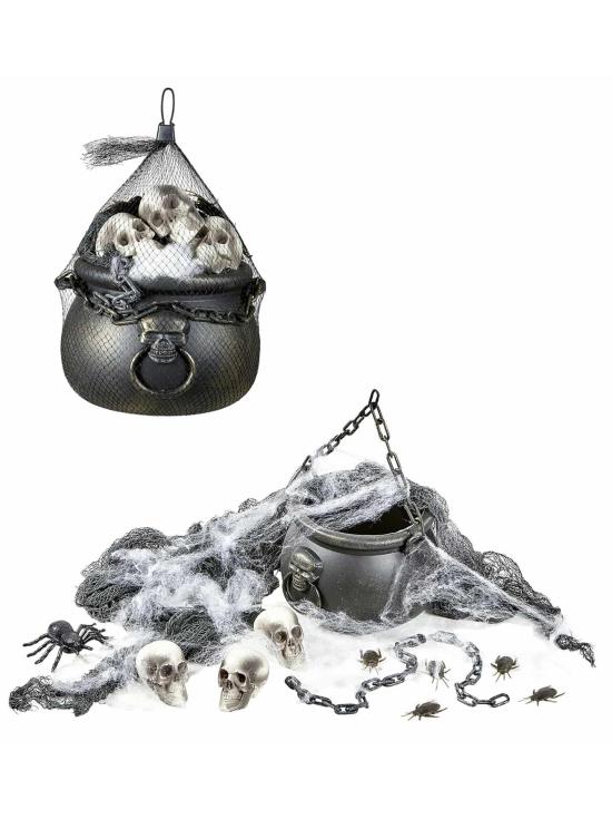 Conjunto de decoração de Halloween.