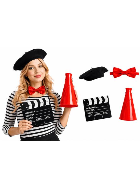 Conjunto de 4 peças para diretor de cinema adulto