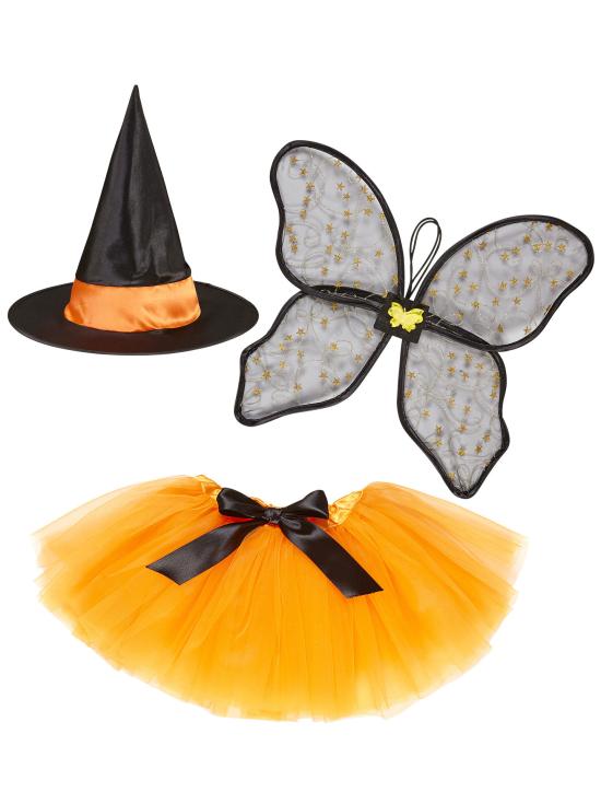 Conjunto de fada bruxa infantil