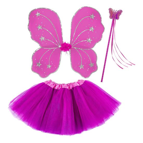 Conjunto Fada Rosa Infantil