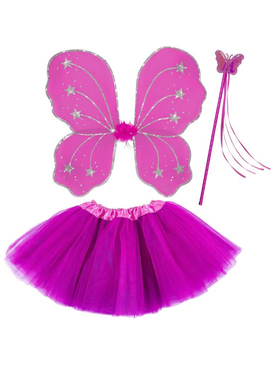 Conjunto Fada Rosa Infantil