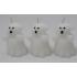 Conjunto de Halloween com 3 velas fantasmas