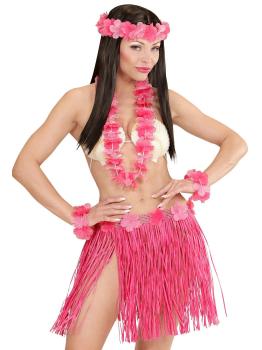 Conjunto Havaiano Rosa Adulto