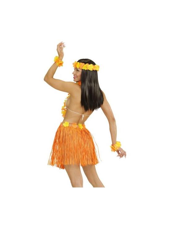 Conjunto Laranja Havaí Adulto