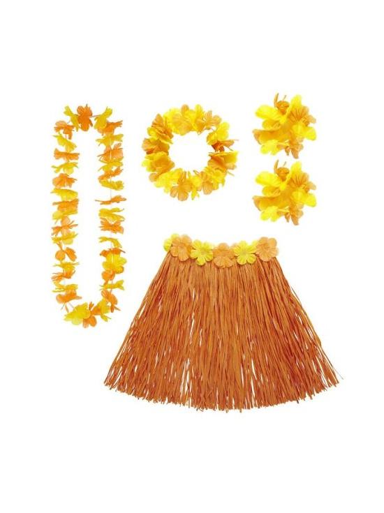 Conjunto Laranja Havaí Adulto