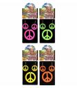 Conjunto de pingente hippie e brincos fluorescentes