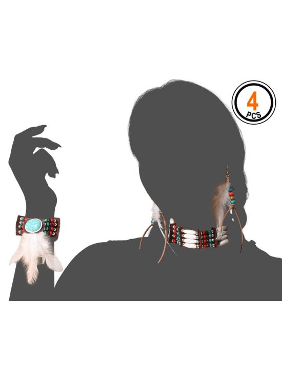 Conjunto indiano 4 peças.