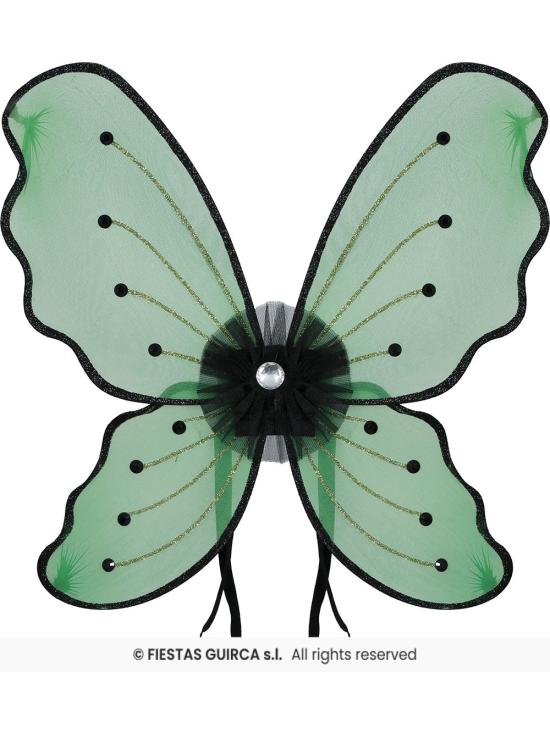 Conjunto Infantil de Asas Verdes e Tutu – Acessório de Fantasia para Meninas