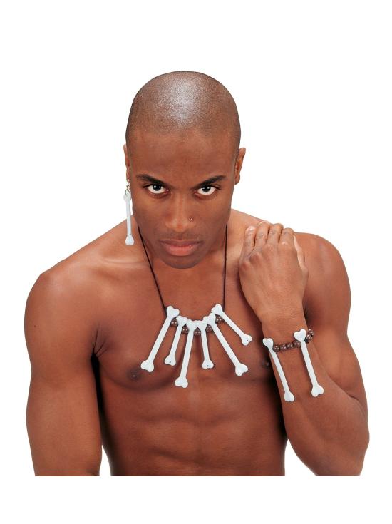 Conjunto de joias de osso