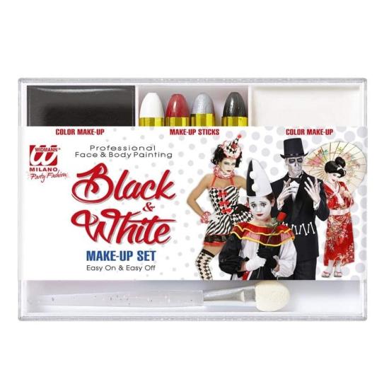 Conjunto de maquiagem preto e branco Conjunto de maquiagem preto e branco