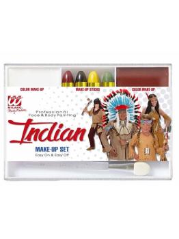 Conjunto de maquiagem indiana