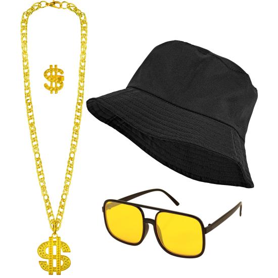 Conjunto de moda hip hop dos anos 90